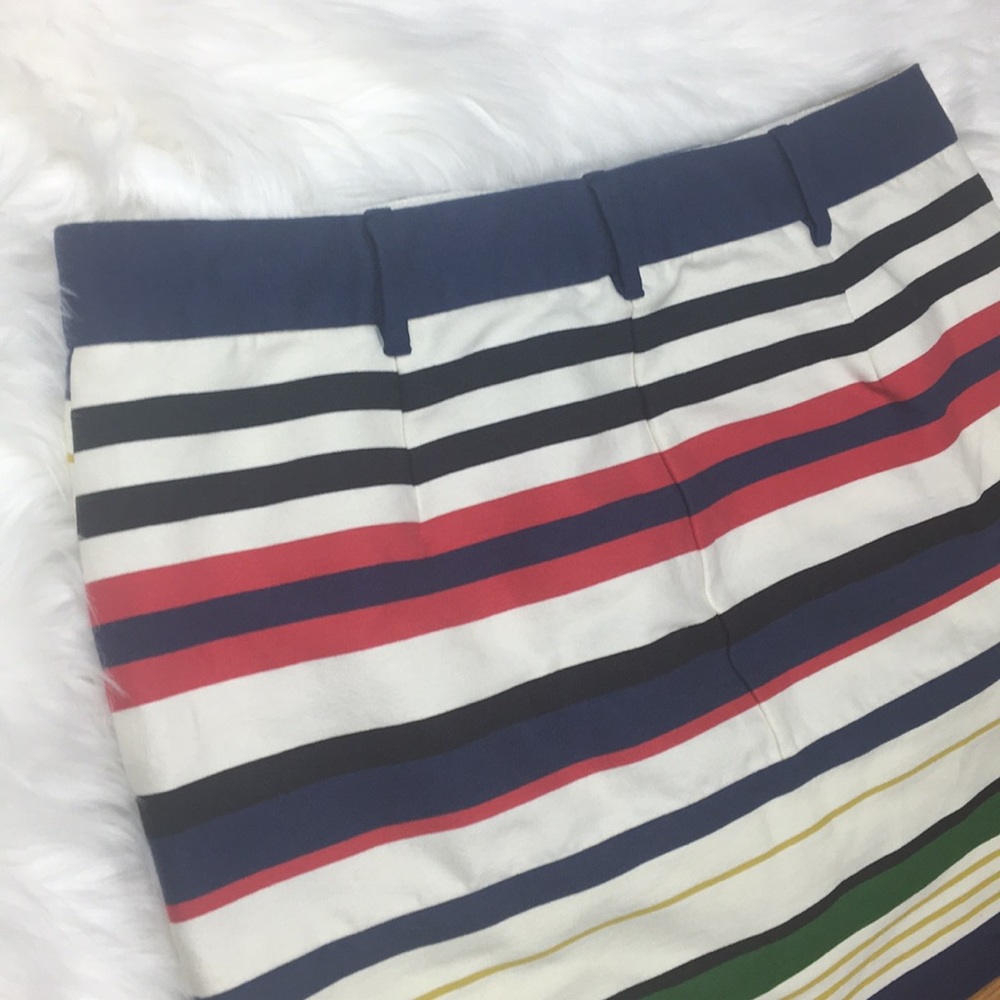 J. Crew Multistripe Mini Skirt | Size 6 - Picture 6 of 7